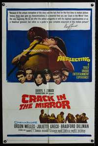 y770 CRACK IN THE MIRROR one-sheet movie poster '60 Orson Welles, Greco