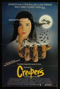 y765 CREEPERS one-sheet movie poster '85 Dario Argento, Jennifer Connelly