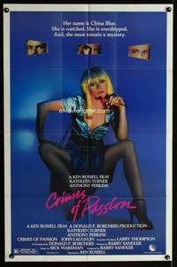 y764 CRIMES OF PASSION one-sheet movie poster '84 Ken Russell, Turner