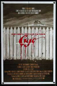 y754 CUJO one-sheet movie poster '83 Stephen King, Robert Tanenbaum art!