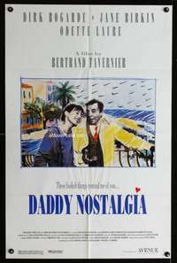 y751 DADDY NOSTALGIA one-sheet movie poster '90 Bertrand Tavernier, French