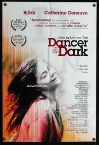 y748 DANCER IN THE DARK DS advance one-sheet movie poster '00 Bjork, Deneuve