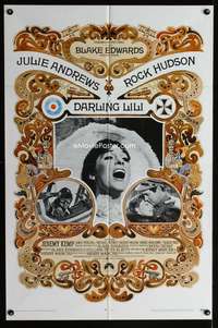 y743 DARLING LILI one-sheet movie poster '70 Julie Andrews, Blake Edwards