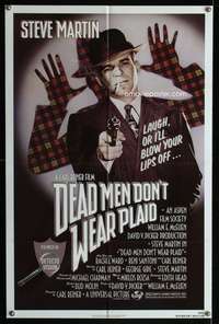 y736 DEAD MEN DON'T WEAR PLAID one-sheet movie poster '82 Steve Martin