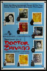 y720 DOCTOR ZHIVAGO style C one-sheet movie poster '65 David Lean, pre-Awards