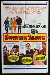 y715 DOUBLE TROUBLE one-sheet movie poster R62 Swingin' Along!