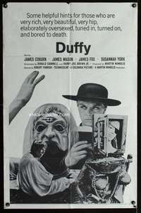 y709 DUFFY style B one-sheet movie poster '68 James Coburn, James Mason