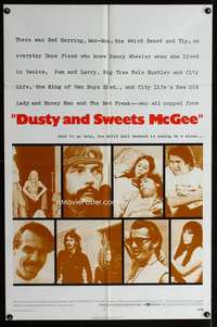 y708 DUSTY & SWEETS MCGEE one-sheet movie poster '71 Floyd Mutrux, drugs!