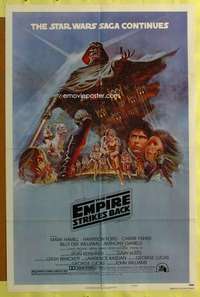 y704 EMPIRE STRIKES BACK style B 1sh movie poster '80 George Lucas