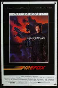 y687 FIREFOX one-sheet movie poster '82 Clint Eastwood, cool de Mar art!