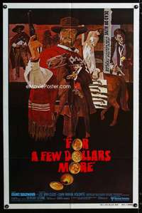 y672 FOR A FEW DOLLARS MORE int'l one-sheet movie poster R80 Clint Eastwood