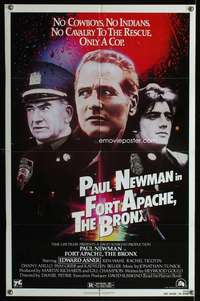 y665 FORT APACHE THE BRONX one-sheet movie poster '81 Paul Newman, NYPD!
