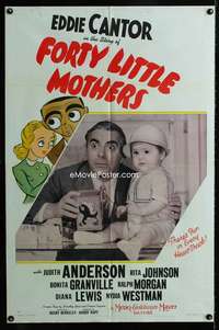 y664 FORTY LITTLE MOTHERS style D one-sheet movie poster '40 Eddie Cantor