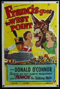 y659 FRANCIS GOES TO WEST POINT one-sheet movie poster '52 Donald O'Connor