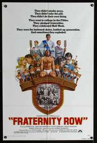 y657 FRATERNITY ROW one-sheet movie poster '77 Gregory Harrison, Lettick art