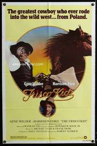y654 FRISCO KID one-sheet movie poster '79 Gene Wilder, Harrison Ford