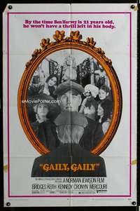 y652 GAILY, GAILY style B one-sheet movie poster '70 Beau Bridges, Ben Hecht