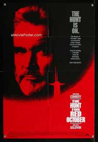 y627 HUNT FOR RED OCTOBER one-sheet movie poster '90 Sean Connery, Clancy