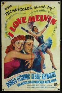 y621 I LOVE MELVIN one-sheet movie poster '53 O'Connor, Debbie Reynolds