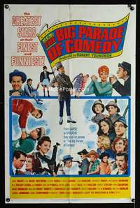 y472 MGM'S BIG PARADE OF COMEDY one-sheet movie poster '64 W.C. Fields