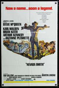y439 NEVADA SMITH one-sheet movie poster '66 Steve McQueen, Karl Malden