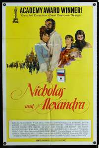 y437 NICHOLAS & ALEXANDRA one-sheet movie poster '72 Russian history!