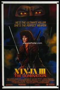 y422 NINJA 3 THE DOMINATION one-sheet movie poster '84 the ultimate killer!