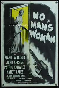y420 NO MAN'S WOMAN one-sheet movie poster '55 sexy Marie Windsor!