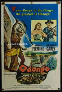 y408 ODONGO one-sheet movie poster '56 Rhonda Fleming, Macdonald Carey