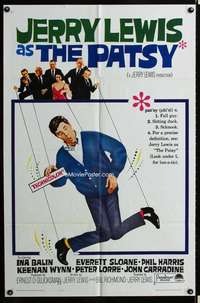 y381 PATSY one-sheet movie poster '64 wacky Jerry Lewis star & director!