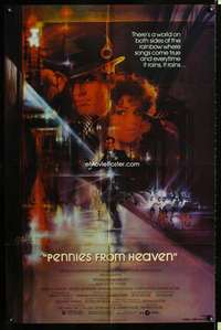y380 PENNIES FROM HEAVEN one-sheet movie poster '81 Steve Martin, Peak