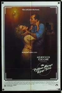 y365 POSTMAN ALWAYS RINGS TWICE one-sheet movie poster '81 Jack Nicholson
