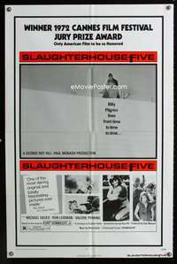 y276 SLAUGHTERHOUSE FIVE one-sheet movie poster '72 Kurt Vonnegut, Sacks