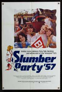 y270 SLUMBER PARTY '57 one-sheet movie poster '77 very first Debra Winger!