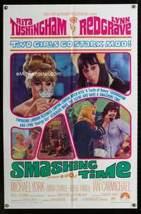 y269 SMASHING TIME one-sheet movie poster '68 Tushingham, Lynn Redgrave