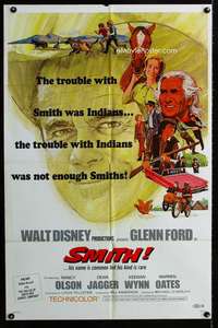 y267 SMITH one-sheet movie poster '69 Walt Disney, Glenn Ford