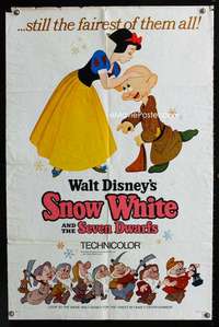 y265 SNOW WHITE & THE SEVEN DWARFS style A one-sheet movie poster R67 Disney