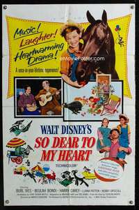 y263 SO DEAR TO MY HEART one-sheet movie poster R64 Walt Disney, Burl Ives