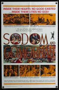 y261 SODOM & GOMORRAH one-sheet movie poster '63 Robert Aldrich, Angeli