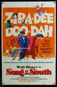 y248 SONG OF THE SOUTH one-sheet movie poster R72 Walt Disney, Uncle Remus