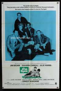 y233 SPLIT one-sheet movie poster '68 Jim Brown, Gene Hackman