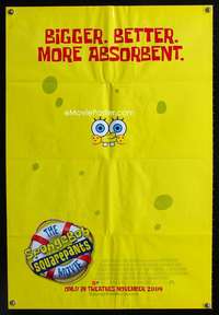 y231 SPONGEBOB SQUAREPANTS MOVIE DS advance one-sheet movie poster '04