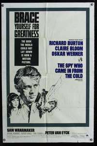 y230 SPY WHO CAME IN FROM THE COLD one-sheet movie poster '65 Richard Burton