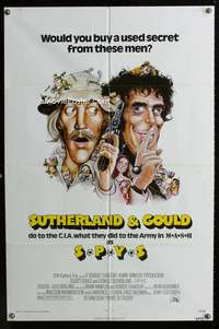 y228 SPYS one-sheet movie poster '74 Elliott Gould, Donald Sutherland