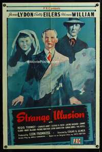 y199 STRANGE ILLUSION one-sheet movie poster '45 Edgar Ulmer, Jimmy Lydon