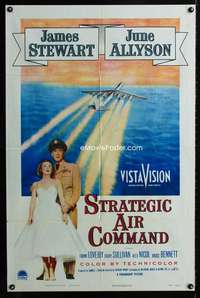 y197 STRATEGIC AIR COMMAND one-sheet movie poster '55 James Stewart, Mann