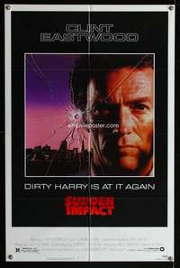 y191 SUDDEN IMPACT one-sheet movie poster '83 Clint Eastwood, Dirty Harry