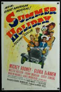 y189 SUMMER HOLIDAY one-sheet movie poster '47 Mickey Rooney, Mamoulian