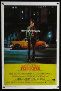 y151 TAXI DRIVER one-sheet movie poster '76 Robert De Niro, Scorsese