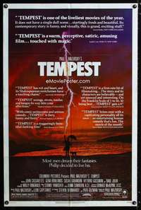 y143 TEMPEST one-sheet movie poster '82 John Cassavetes, Gena Rowlands